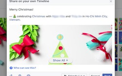 Thủ thuật Facebook: Gửi thiệp mừng Noel và năm mới 2017