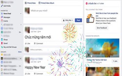 Khui hiệu ứng "Happy New Year" cực độc trên Facebook