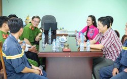 Hoa hậu châu Á Kim Nguyễn thăm hỏi động viên lực lượng PCCC TP.HCM