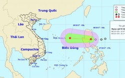 Áp thấp nhiệt đới giật cấp 8 đang hướng thẳng vào Biển Đông