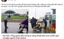 Dân mạng "phát sốt" với hình ảnh TGĐ trạm xăng dầu cúi đầu chào khách