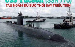 Uy lực tàu ngầm USS Tucson áp sát bán đảo Triều Tiên