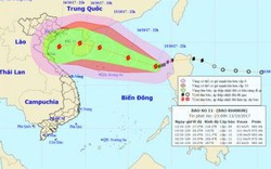 Dự báo thời tiết hôm nay (14.10): Cơn bão số 11 giật cấp 11 đang tiến thẳng vào quần đảo Hoàng Sa