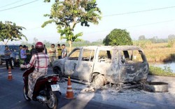 Hậu Giang:  Đang họp báo vụ đốt xe 7 chỗ khiến 1 người tử vong