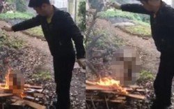 Phẫn nộ cảnh nướng sống chó trên lửa để ăn thịt ở TQ