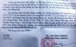 Phó Trưởng phòng CSGT Đồng Nai là người bị kỷ luật 13 năm trước