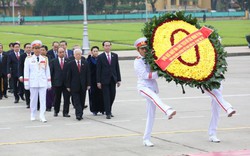 Ảnh: Lãnh đạo Đảng, Nhà nước viếng lăng Bác trước khai mạc kỳ họp 4