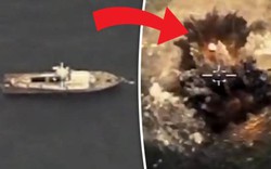 Video máy bay Nga phóng tên lửa biến tàu chiến thành tro bụi