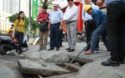 Siêu máy bơm chống ngập đường Nguyễn Hữu Cảnh lại vận hành