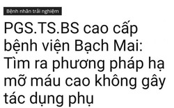 Yêu cầu làm rõ việc dùng hình ảnh BS quảng cáo thực phẩm chức năng