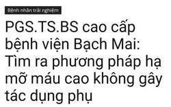 Làm rõ thông tin bác sĩ BV Bạch Mai quảng cáo thực phẩm chức năng