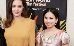 Em gái tỉ phú của Cẩm Ly gặp riêng Angelina Jolie tại LHP Mỹ