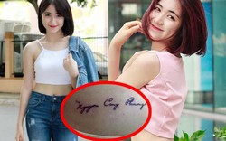 Hòa Minzy khoe bạn trai mới chấp nhận hình xăm đôi với Công Phượng