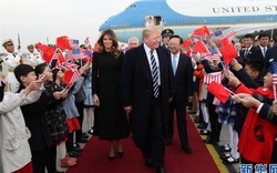 Ông Trump đi trên loại thảm đỏ chưa tổng thống Mỹ nào được dùng ở TQ