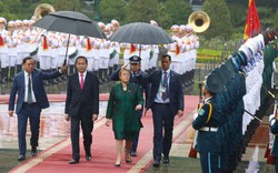 Hình ảnh ấn tượng tại lễ đón Tổng thống Chile ở Phủ Chủ tịch