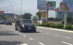 Clip: Đoàn xe chở Tổng thống Donald Trump chạy trên đường Đà Nẵng