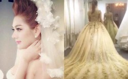 Lộ clip thử váy cưới siêu lung linh của Lâm Khánh Chi "đốn tim" fan