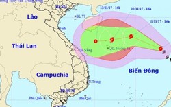 Bão số 13 giật cấp 10, tiến gần quần đảo Hoàng Sa