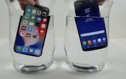 BẤT NGỜ: iPhone X “chết sặc”, Galaxy S8 vẫn sống trong nước lạnh