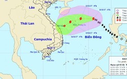 Bão số 13 bắt đầu tăng cấp và thay đổi hướng đi