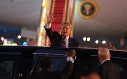 Những hình ảnh đầu tiên của Tổng thống Donald Trump tại Hà Nội
