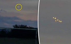 Khoảnh khắc “phi đội 6 UFO” rực sáng trên bầu trời Ukraine