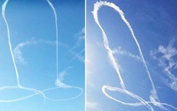 Hải quân Mỹ xin lỗi vì phi công vẽ “của quý” khổng lồ trên bầu trời