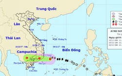 Bão số 14 đổ bộ vào Khánh Hòa – Bình Thuận, suy yếu thành áp thấp nhiệt đới