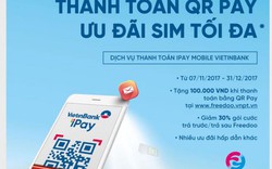 Thanh toán QR Pay nhận sim VinaPhone với nhiều ưu đãi hấp dẫn cùng VietinBank