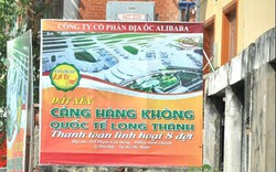 Cắm biển khuyến cáo không giao dịch đất nền quanh sân bay Long Thành