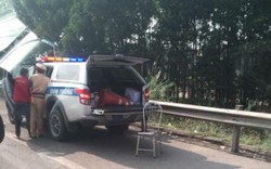 CSGT bị xe máy đâm trên cao tốc Hà Nội - Thái Nguyên đã tử vong