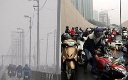 Clip hot tổng hợp: Sương mù bao phủ Hà Nội, xe máy đổ ngã dúi dụi