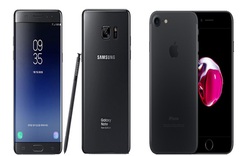 Galaxy Note FE vs iPhone 7: Đối đầu không khoan nhượng