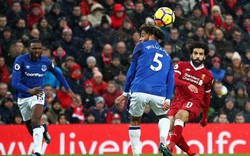 Mohamed Salah loại 2 hậu vệ Everton, ghi bàn tuyệt đẹp