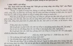 Đề xuất “Tiếng Việt” thành “Tiếq Việt” vào đề thi Văn trường chuyên