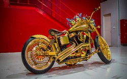 Ngắm “núi vàng di động” Harley Davidson Custom