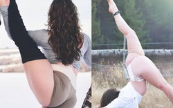 Cô nàng mũm mĩm tập yoga mọi lúc mọi nơi
