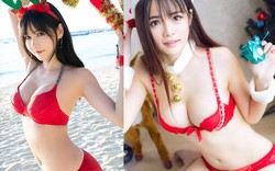 Con gái châu Á mặc bikini, nội y nóng rực đón Giáng sinh