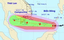 Dự báo thời tiết (24/12): Cập nhật mới nhất về cơn bão Tembin (cơn số 16), bão di chuyển nhanh và mạnh, sẽ đổ bộ vào Bà Rịa- Vũng Tàu