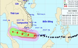 Bản tin bão 6h: Quần thảo Trường Sa, bão số 16 rất mạnh nhắm thẳng vào đất liền    