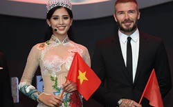 HH Trần Tiểu Vy tự tin sánh đôi bên cựu danh thủ David Beckham, fan nức lòng