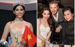 Hoa hậu Tiểu Vy, Hà Hồ, Tóc Tiên: Ai nổi nhất khi sánh vai Beckham?