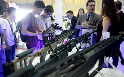Hàng loạt vũ khí hiện đại được trưng bày tại triển lãm quốc tế về an ninh ở Hà Nội