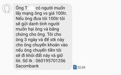 Cán bộ Quảng Nam bị “khủng bố” tin nhắn tống tiền