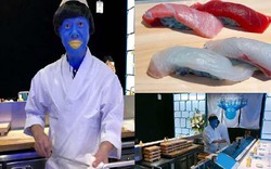 Sushi xanh lè của đầu bếp “người xanh môi vàng” cực hot tại Nhật Bản