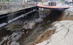 Yên Bái: Đường tạm cao tốc Nội Bài - Lào Cai sạt lở nghiêm trọng