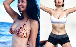 Mẹ đơn thân Hồng Nhung U50 nóng bỏng khó cưỡng khi diện bikini