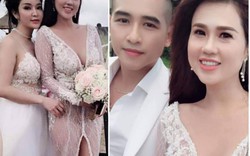 Choáng với váy cưới trong suốt, giá hàng trăm triệu vợ Tiêu Quang Vboys