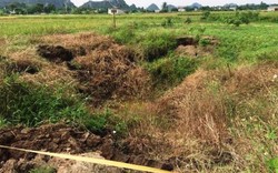 Quảng Ninh: Xuất hiện hố sụt lún rộng hàng chục mét vuông