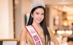 Chiếc đầm vàng, ánh kim đính hàng ngàn viên pha lê của Hoa hậu Huỳnh Vy
